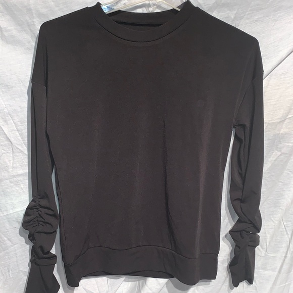 Black Stacked Crewneck & Jogger Set - Picture 3 of 6